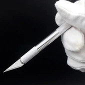 BUFFER® Zanaat 16 Parça Hobi Gravür Ahşap Heykel Çömlek Oyma Şekil Verme 13 Maket Bıçak Neşter Seti - 5