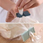 BUFFER®  6lı Hava Sızdırmaz Poşet Torba Ambalaj  Ve Paket Kıstırmalı Kapatma Klipsi thumbnail 3