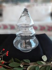 Küçük Boy Çam Ağacı Şeklinde Kurabiyelik/Drajelik,Çam Ağacı Fanus - 2