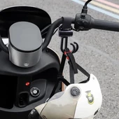 BUFFER® 2li Bebek Arabasına Uyumlu Cırtlı  Eşya Taşıma Aparatı 360 Derece Dönebilen Plastik Kanca thumbnail 3