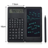 BUFFER® Silinebilir LCD Yazı Tabletli,Kalemli Katlanabilir Bilimsel Hesap Makinesi thumbnail 4