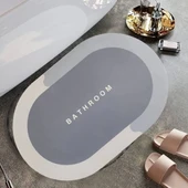 BUFFER® Sihirli Süper Su Emici Kaymaz Tabanlı Oval Paspas 40*60 cm thumbnail 1