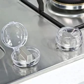 BUFFER® Isıya Dayanıklı Plastik Ocak Düğme Koruyucu Düğme Kilidi Emniyet Düzeneği thumbnail 3