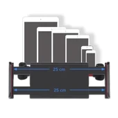 BUFFER® Oto Koltuk Arkası Telefon Tablet Tutucu Ayarlanabilir 360 Derece Dönebilen Pratik Stand thumbnail 3