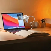 BUFFER® USB Astronot Gece Lambası, Masa Lambası, Kitap Okuma Lambası Işığı thumbnail 2