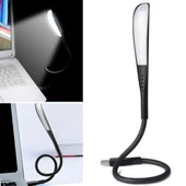 BUFFER® USB Girişli 14 Ledli 3 Kademeli Dokunmatik Masa/Kitap Okuma Lambası Ledi Siyah - 1