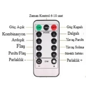 BUFFER® Uzaktan Kumandalı LED Perdeye Takılabilen Kancalı Işık Usb 3x3 Metre Peri Perde LED thumbnail 5