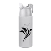 BUFFER® Kilitlenebilen Matara Güvenlikli Suluk Sporcu Matarası Spor Su Şişesi İçecek Şişesi 700ml - 1