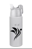 BUFFER® Kilitlenebilen Matara Güvenlikli Suluk Sporcu Matarası Spor Su Şişesi İçecek Şişesi 700ml - 8