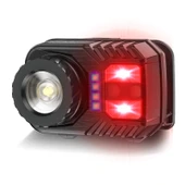 PeakStar PS-571 Sensör XPG COB LED USB Şarj Edilebilir Lityum Pilli Zoomlu Kafa Lambası thumbnail 1