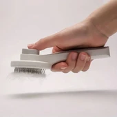 BUFFER® Basmalı Kedi Köpek Tüy Toparlayıcı Masaj Etkili Pet Fırçası thumbnail 3