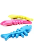 BUFFER® Balık Kemiği İskelet Şekilli Renkli Plastik Kedi Oyuncağı thumbnail 5