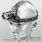 PeakStar PS-8002 Sensörlü Zoomlu Profesyonel Şarjlı Kafa Lambası thumbnail 3