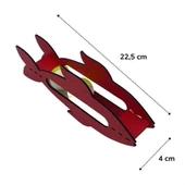BUFFER®  Kediler İçin Ahşap 2 Toplu Eğimli  Sevimli Balık Şeklinde Eğitim Amaçlı Oyuncak - 2