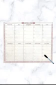 BUFFER® Şeffaf Kendiliğinden Yapışkanlı Kalemli Haftalık Planlayıcı 40cm-50cm thumbnail 4