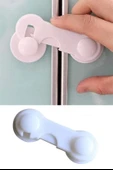 BUFFER® Bebek Çocuk Güvenliği Çekmece ve Dolap İçin Kendiliğinde Yapışkanlı Vidasız Kapak Kilidi - 6
