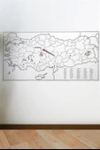 Yazılabilir Türkiye Haritası Manyetik Duvar Stickerı 110 x 56 cm thumbnail 4