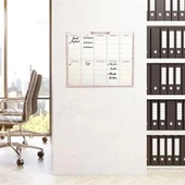 BUFFER® Şeffaf Kendiliğinden Yapışkanlı Kalemli Haftalık Planlayıcı 40cm-50cm thumbnail 2