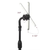 BUFFER® Masa Üstü Tablet ve Telefon Tutucu Plastik Aparat Siyah Telefon Standı thumbnail 5