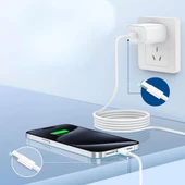 BUFFER® Apple 15/15 Pro Type-C to Type-C Hasır Örgü Hızlı Şarj Kablosu (1m) thumbnail 4