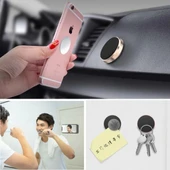 BUFFER® Tüm Modellerle Uyumlu Manyetik Araç İçi Telefon Tutucu Çok Amaçlı Güçlü Mıknatıs Tutucu thumbnail 4