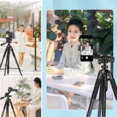 BUFFER® Telefon ve Fotoğraf Makinası Takılabilen Bluetooth Kumandalı 146 cm Tripod - 4