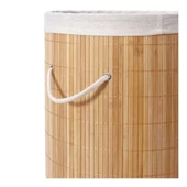DecoHandy Yuvarlak Bambu Kirli Sepeti thumbnail 2