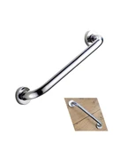 ​​​​​​​Duşakabin İçi Yaşlı ve Bedensel Engelli Tutunma Aparatı | 9x30 cm Krom Metal Tutma Barı | Güvenli Dayanıklı Tasarım | Otel Buklet Serisi - 1