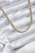 316L Çelik Gold Renk 60 cm Burgu Model Kadın Kolye - TJ-BKO7973 thumbnail 1