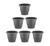 Omnipazar SO-VHS6 Dekoratif Vaha Saksı İç ve Dış Mekan 21 lt Antrasit 6 Adet thumbnail 1