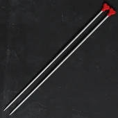 ADDI KALPLİ 5MM 40CM KLASİK ALÜMİNYUM ÖRGÜ ŞİŞİ - thumbnail 2