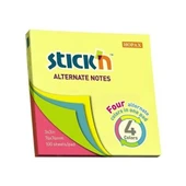 Gıpta Stıckn Ypş. Not Kağ. Neon 4 Rnk 76x76 100 YP - 1