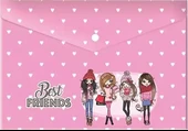 Keskin Color Çıtçıtlı Dosya Best Friends A4 Plastik 120770-99 - 1