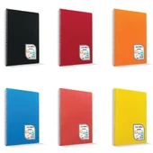 Çınar Colormaxi Spiralli Plastik Kapak 17x24 60 YP Çizgili 60/1 - 2