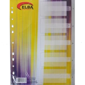 Bafix Seperatör 1-5 Rakamlı Plastik A4 - 1