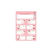 Hello Kitty Etiket Ders Programlı 3 Lü 220130-08 - 1