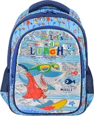 Muggle Okul Çantası Cute Shark Mavi Mu-0044 - 1