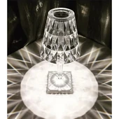 Kristal Abajur LED Kumandalı Ve Dokunmatik Masa Lambası thumbnail 2