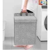 Katlanabilir Asılabilir Kirli Çamaşır Sepeti thumbnail 3