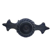 Antika Tarz Dekoratif Pirinç Çizgili Düğme - 35x100 mm, Büyük, Oksit - 1