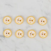 Loren Crafts sarı 8 li balık düğme - 579 thumbnail 2