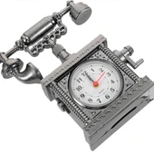 Vintage Telefon Tasarımlı Masa Saati thumbnail 2