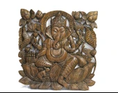 Ahşap Duvara Asmalı El Oyması Pano thumbnail 3