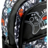 Muggle Okul Çantası Game Over Siyah Mu-9383 - 1