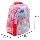 Muggle Okul Çantası Flamingo Rose Mu-7211 - 1