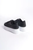 BIANA Bağcıklı Ortopedik Taban Kadın Sneaker Spor Ayakkabı  CBT - Siyah - 5