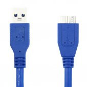 3.0 Usb Hdd Kablo Harddisk Kutusu Kablosu Note 3 Kablo 1 Mt Siyah - 1