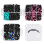 Otomobil Tampon sabitleme klipsi, 696 adet araç sabitleme klipsi, evrensel, kapı kaplaması, mandallar, tamponlar, dekoratif şeritler, plastik klips seti, sökme aletleri ile beraber thumbnail 2