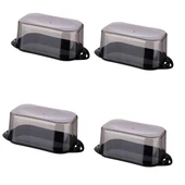 BUFFER® Kilitli Plastik Kapaklı Kahvaltılık Tereyağlık Peynirlik Erzak Saklama Kabı Ap-9428 thumbnail 7