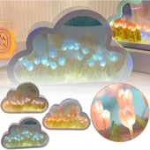 El Yapımı Büyük Boy Bulut Gece Lambası thumbnail 3